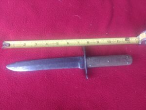 Lowcock Bowie Knife Measurement